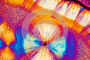 Crystal micrography photo