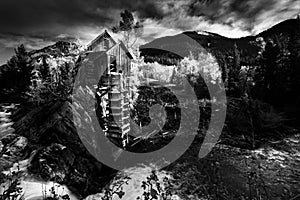 Crystal Mill Black and White US Landscapes photo