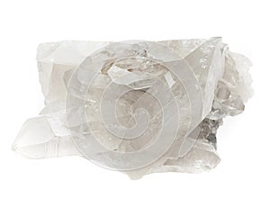 Crystal mineral sample of a gemstone with quartz photo