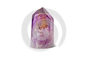 Crystal of natural gemstone amethyst.