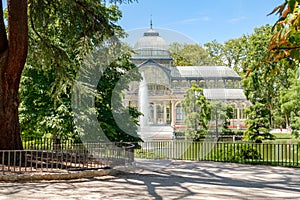 The Crystal Palace at Buen Retiro Park in Madrid
