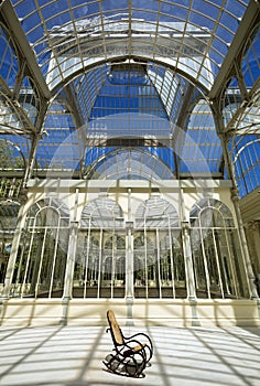 Crystal Palace at El Retiro Park in Madrid, Spain