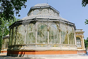 Crystal Palace in Madrid exterior