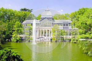 Crystal Palace (Palacio de cristal) in Retiro Park,Madrid