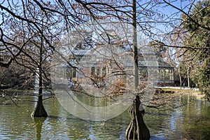 Crystal Palace in the Retiro park Madrid, Spain