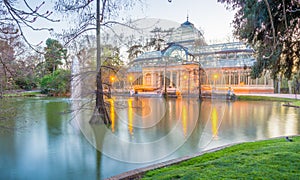 Crystal Palace after sunset