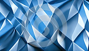 Crystal pattern abstract background blue facet ice