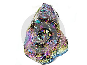 Crystal quartz aura titan geode geological crystals