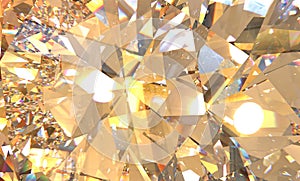 Crystal refractions background