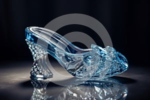 Crystal shoe heel. Generate Ai