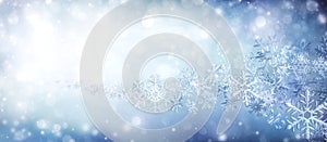 Crystal Of Snowflakes In Swirl photo