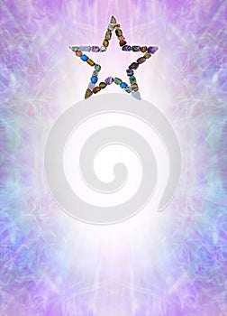 Crystal Star Healing Diploma Award Certificate A4 Template Background