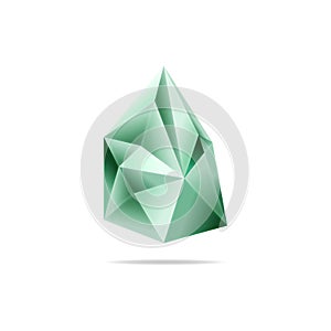 Crystal, a stone background. Gems. Vector. The triangle, triangulation concept for the logo, background, business card.