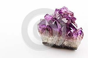 Kámen purpurová hrubý ametyst krystaly 