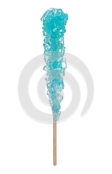 Crystal sugar candy on a stick