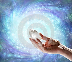 Crystal Therapy Quartz Resonance Concept