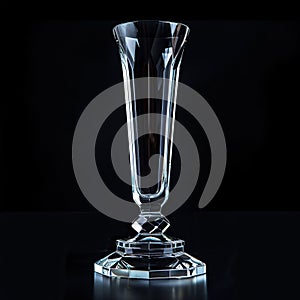 Crystal Trophy: A Symbol of Triumph and Prestige. Generative ai