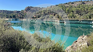 Laguna de la lengua in Ruidera in Castilla la Mancha, Spain photo