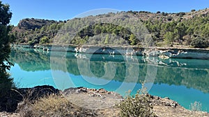 Laguna de la lengua in Ruidera in Castilla la Mancha, Spain photo