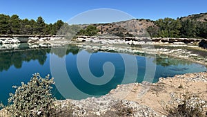 Laguna de la lengua in Ruidera in Castilla la Mancha, Spain photo