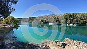 Laguna de la lengua in Ruidera in Castilla la Mancha, Spain photo