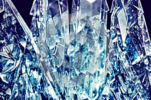 Crystal vein, transparent crystalic gems background