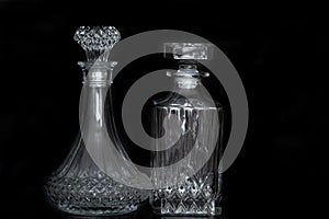 Crystal Whiskey bottles/ decanters