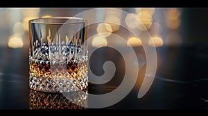 The Crystal Whiskey Glass.AI generated image