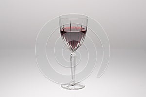 Crystal Wine Glass White Background