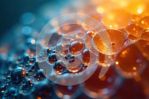 Crystaline Geometric Structures with Iridescent Refractions An abstract, close up view of complex, crystal like geometric