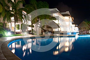 Swimming Pool at playa del Carmen, Mexico photo