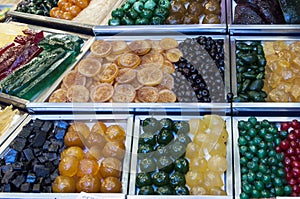 Crystalised fruits