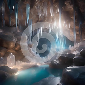 A crystalline cavern filled with luminescent crystals that emit harmonious melodies when touched2