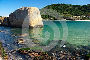 Crystalline sea beach in Niteroi, Rio de Janeiro