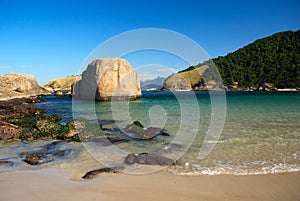 Crystalline sea beach in Niteroi, Rio de Janeiro photo