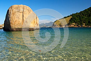 Crystalline sea beach in Niteroi, Rio de Janeiro