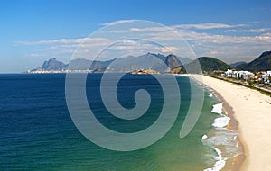 Crystalline sea beach in Niteroi, Rio de Janeiro