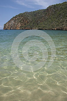 Crystalline waters of the Caribbean sea Venezuela photo