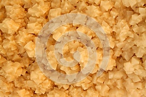 Crystallization minerals in a science exhibit