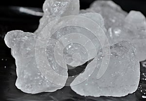 Crystallized alum chunks