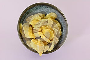 Crystallized ginger in bowl