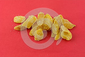 Crystallized ginger pieces