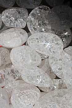 crystallized quartz (rock-crystal) gem stone as mineral rock
