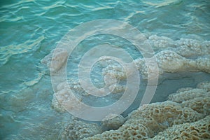 Crystallized salt of Dead Sea