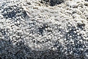 Crystallized salt on Urmia Salt Lake. Iran photo