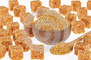 Crystals And Cubes Of Unrefined Brown Cane Sugar - Saccharum officinarum