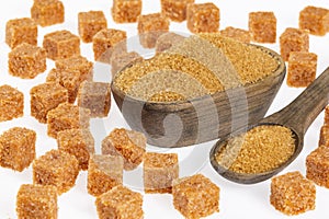 Crystals And Cubes Of Unrefined Brown Cane Sugar - Saccharum officinarum