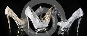 Crystals encrusted shoes collection photo