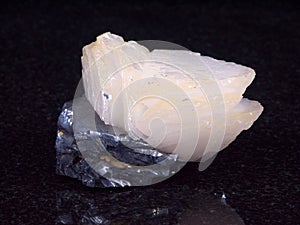 Crystals galena sphalerite and quartz