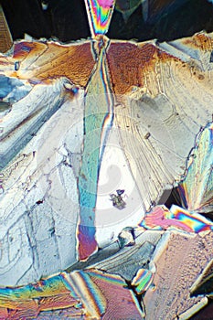 Crystals in polarized light